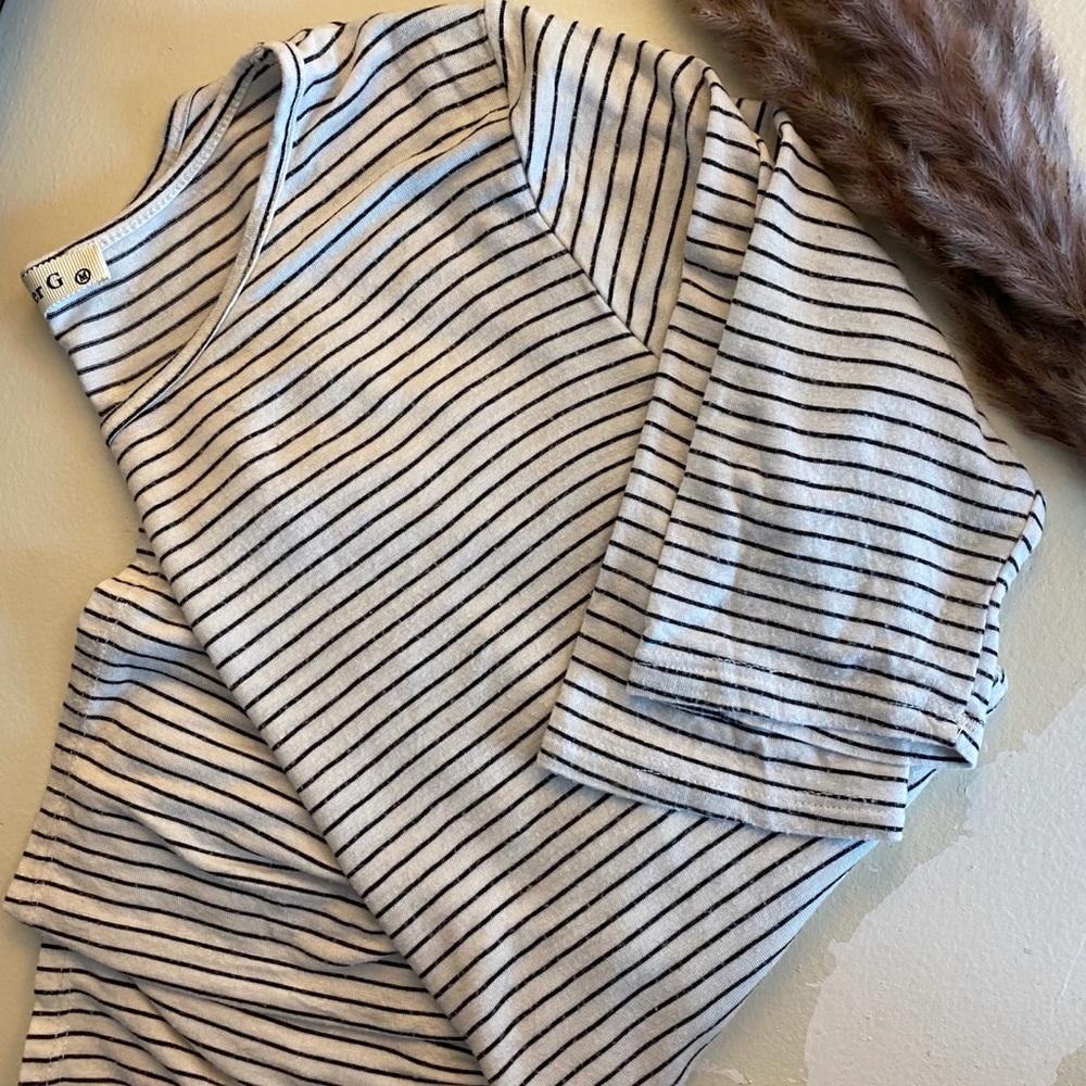 Striped Ruffled Top